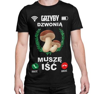 KOSZULKA grzybowa GRZYBY DZWNIĄ